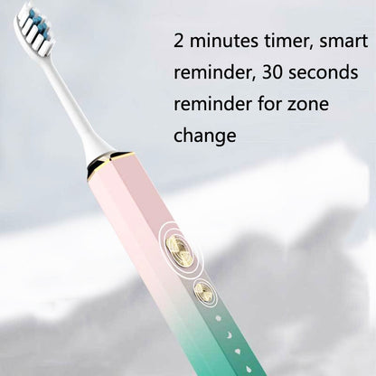 V6 Adult Magnetic Levitation Sonic Household Smart Electric Toothbrush Couple Soft Toothbrush, Style: Wireless Charge Model(Magic Blue) - Toothbrushes by PMC Jewellery | Online Shopping South Africa | PMC Jewellery