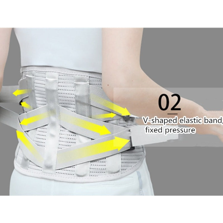 Steel Plate Support Warm And Breathable Waist Belt Waist Orthosis, Size:M - Corrector by PMC Jewellery | Online Shopping South Africa | PMC Jewellery