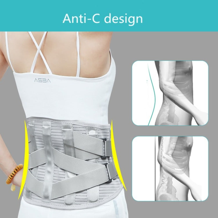 Steel Plate Support Warm And Breathable Waist Belt Waist Orthosis, Size:L - Corrector by PMC Jewellery | Online Shopping South Africa | PMC Jewellery