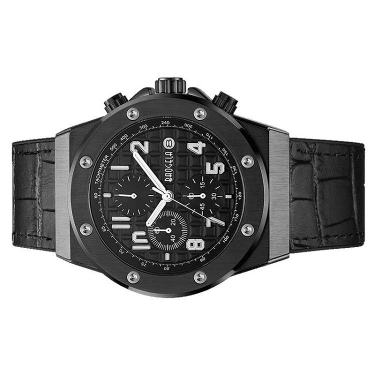 BAOGELA 1805 Sports Quartz Men Watch Luminous Silicone Watch(Black Shell Black Surface) - Silicone Strap Watches by BAOGELA | Online Shopping South Africa | PMC Jewellery | Buy Now Pay Later Mobicred