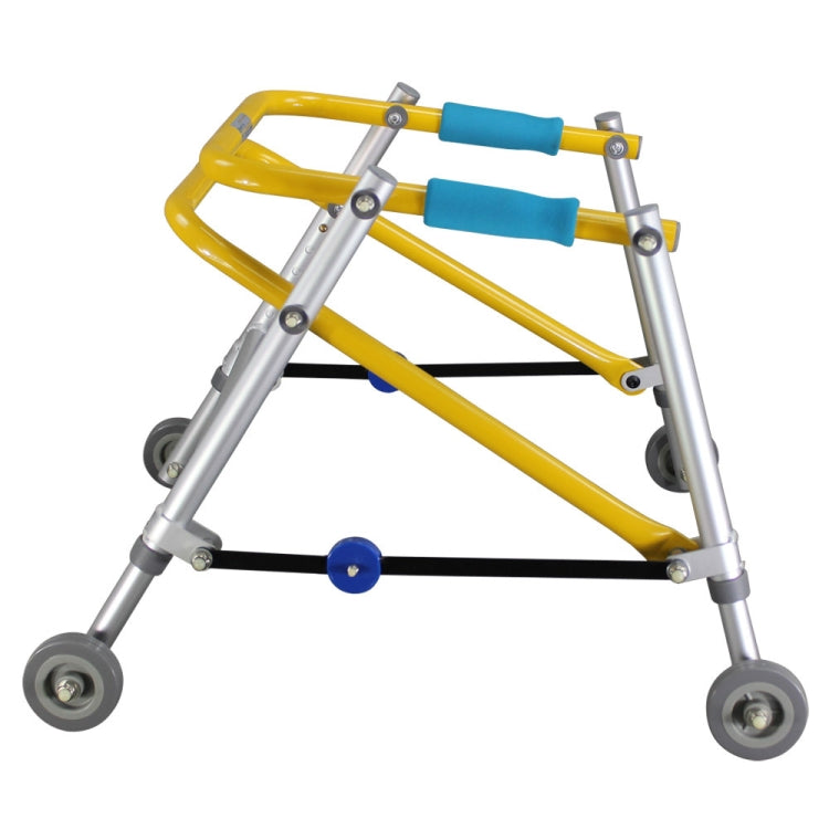 Directional Four-wheel Walker With Cerebral Palsy Children Rehabilitation Training Equipment Walker Standing Frame, Specification: 4071 Medium(Foggy Silver) - Mobility Aids by PMC Jewellery | Online Shopping South Africa | PMC Jewellery