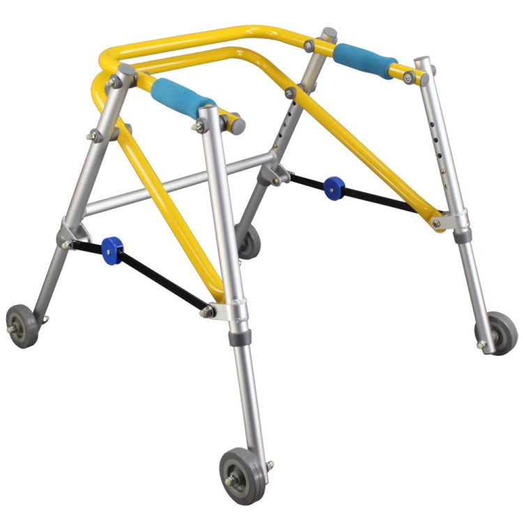 Directional Four-wheel Walker With Cerebral Palsy Children Rehabilitation Training Equipment Walker Standing Frame, Specification: 4071 Extra Large(Foggy Silver) - Mobility Aids by PMC Jewellery | Online Shopping South Africa | PMC Jewellery