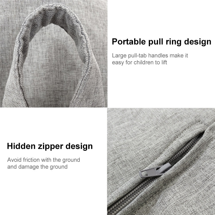 Lazy Sofa Bean Bag Chair Fabric Cover, Size: 80x90cm(Black) - Sofa Covers & Chair Covers by PMC TechLife | Online Shopping South Africa | PMC TechLife | Buy Now Pay Later Mobicred