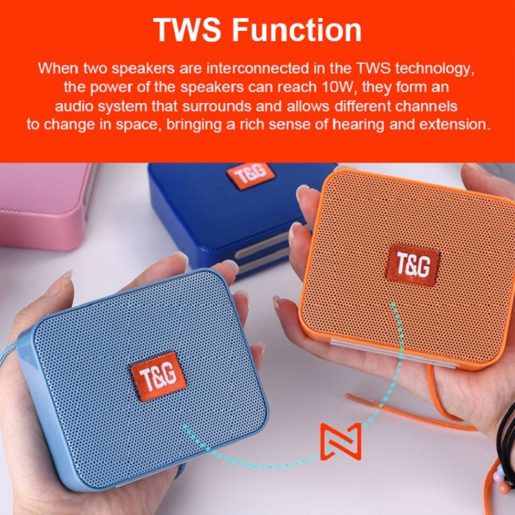 T&G TG166 Color Portable Wireless Bluetooth Small Speaker(Blue) - Mini Speaker by T&G | Online Shopping South Africa | PMC TechLife | Buy Now Pay Later Mobicred