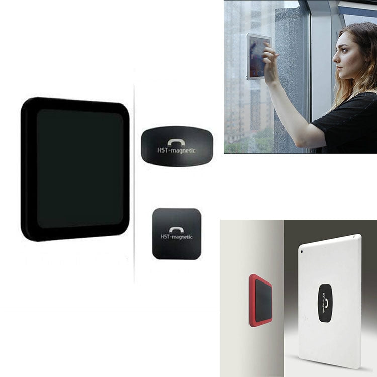 Wall-mounted iPad Magnetic Adsorption Universal Sticker Mobile Phone Wall Bracket(Black B) - Hand-Sticking Bracket by PMC Jewellery | Online Shopping South Africa | PMC Jewellery