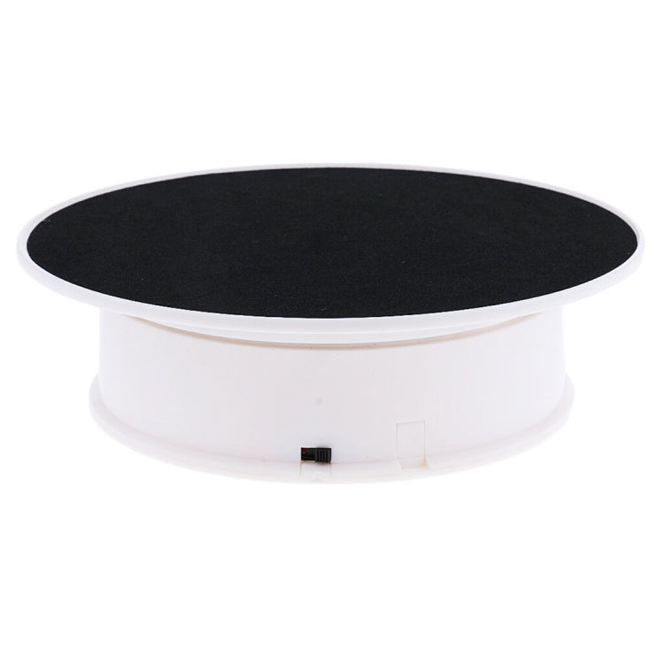 30cm 360 Degree Electric Rotating Turntable Display Stand Video Shooting Props Turntable for Photography, Load 4kg(White + Black) -  by PMC Jewellery | Online Shopping South Africa | PMC Jewellery