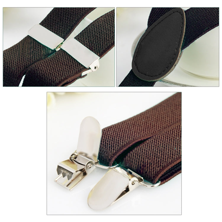 Candy-colored Stretch Polyester Adjustable Shoulder Strap Clip(Coffee) - Belts by PMC Jewellery | Online Shopping South Africa | PMC Jewellery