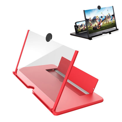 12 inch Pull-out Typed Ultra-clear 3D Mobile Phone Screen Stretching Bracket Amplifier(Red) - Screen Magnifier by PMC Jewellery | Online Shopping South Africa | PMC Jewellery