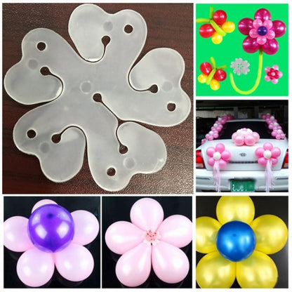 50 PCS Flower Balloons Decoration Accessories Plum Clip Birthday Wedding Party Plastic Balloon Clip - Balloons by PMC Jewellery | Online Shopping South Africa | PMC Jewellery