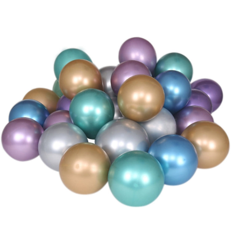 50 PCS 12inch Glossy Metal Pearl Latex Balloons Metallic Color Inflatable Air Ball Birthday Party Decor(Rose) - Balloons by PMC Jewellery | Online Shopping South Africa | PMC Jewellery