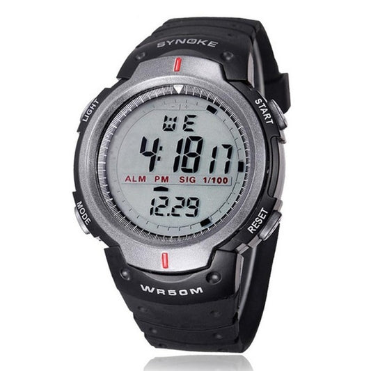 SYNOKE 61576 Life Waterproof LED Sports Watch for Men(Gray) - Sport Watches by SYNOKE | Online Shopping South Africa | PMC Jewellery | Buy Now Pay Later Mobicred