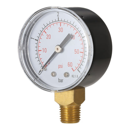 Stainless Steel Shockproof Pool Filter Hydraulic Pressure Gauge - Measuring Tools by PMC Jewellery | Online Shopping South Africa | PMC Jewellery