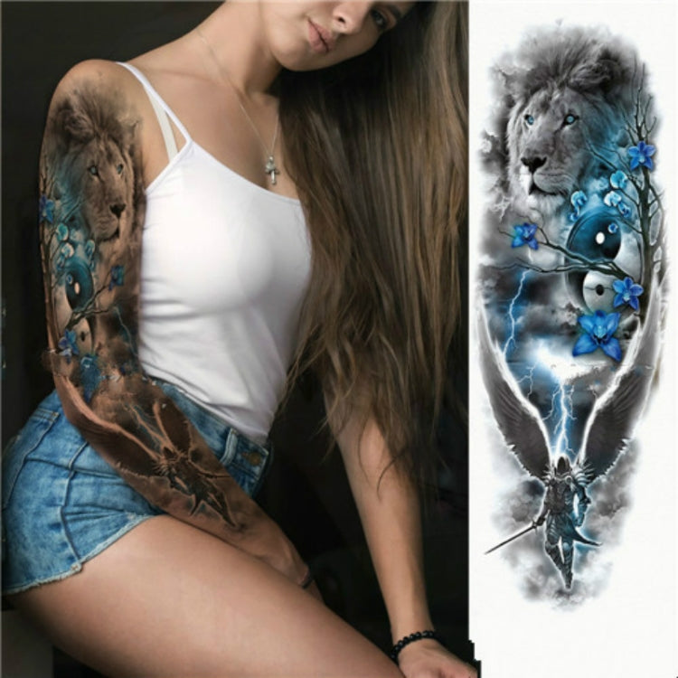 2 PCS Large Arm Sleeve Waterproof Temporary Tattoo Sticker(TQB-012) - Sticker by PMC Jewellery | Online Shopping South Africa | PMC Jewellery