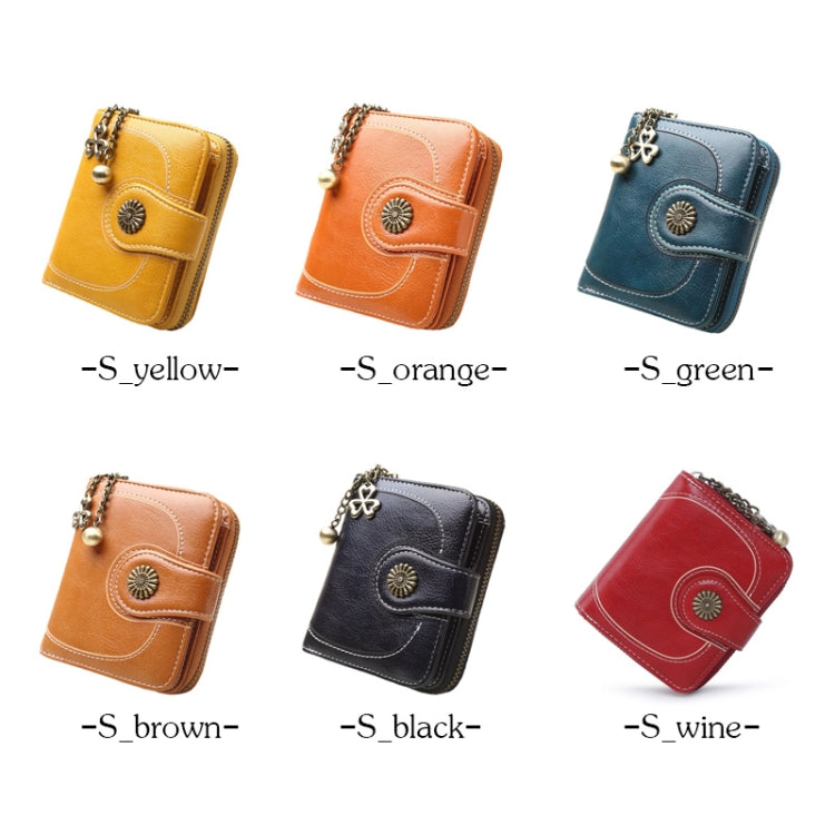 Vintage Button Phone Purses Women Wallets Female Purse Leather Brand Retro Ladies Long Zipper Woman Wallet Card Clutch(Long black) - Wallets by PMC TechLife | Online Shopping South Africa | PMC TechLife