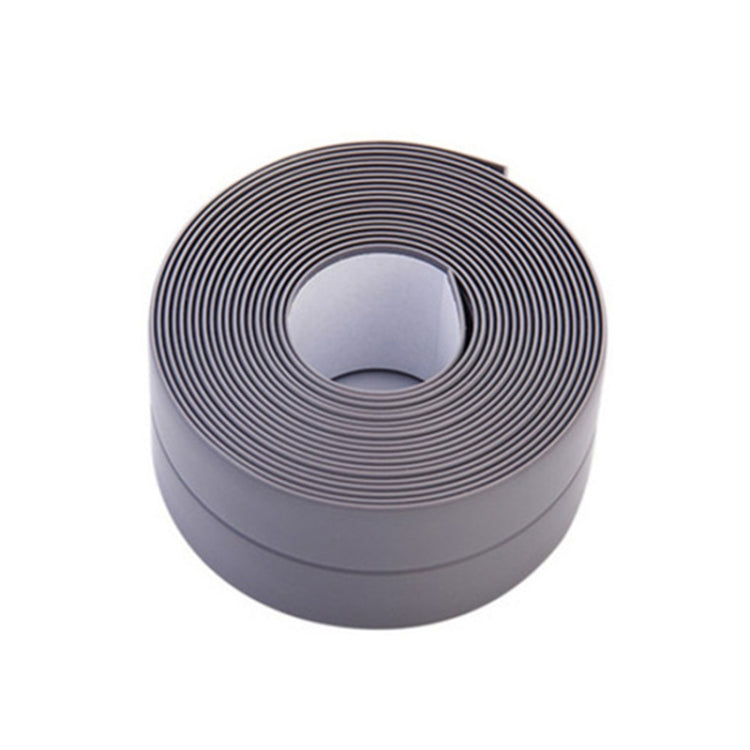 Durable PVC Material Waterproof Mold Proof Adhesive Tape  Kitchen Bathroom Wall Sealing Tape, Width:2.2cm x 3.2m(Grey) - Adhesives & Sealers by PMC TechLife | Online Shopping South Africa | PMC TechLife | Buy Now Pay Later Mobicred