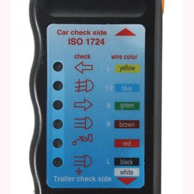 JHT4003 European 12V 7 Pin Car Truck Trailer Plug Socket Tester Wiring Circuit Light Test Tool - Electronic Test by PMC Jewellery | Online Shopping South Africa | PMC Jewellery