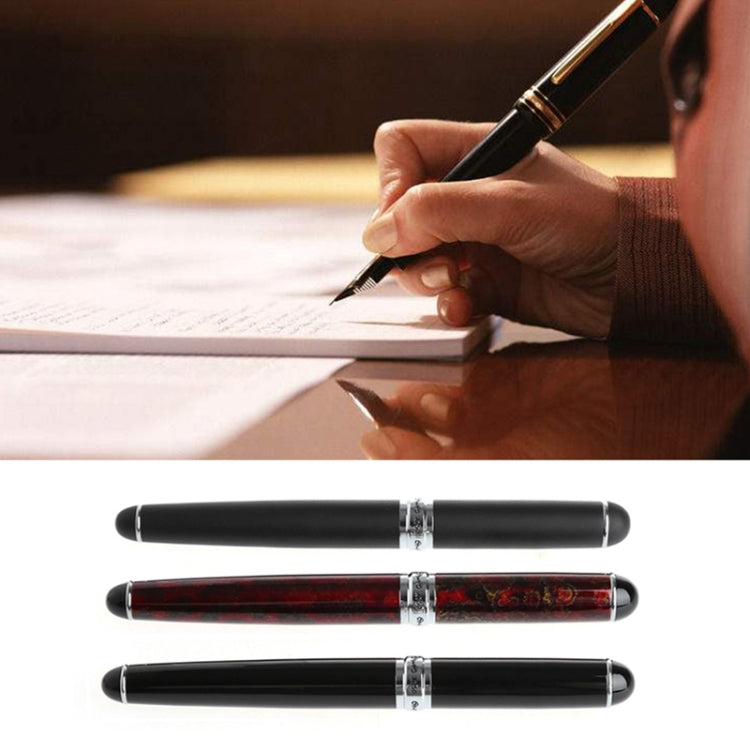 X750 Stationery Stainless Steel Fountain Pen Medium Nib Ink Pens School Oiifice Gift, Nib Size:1.1mm(Silver) - Fountain Pens by PMC Jewellery | Online Shopping South Africa | PMC Jewellery