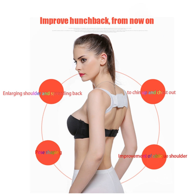 Adjustable Women Back Posture Corrector Shoulder Support Brace Belt Health Care Back Posture Belt, Size:M(White) - Corrector by PMC Jewellery | Online Shopping South Africa | PMC Jewellery