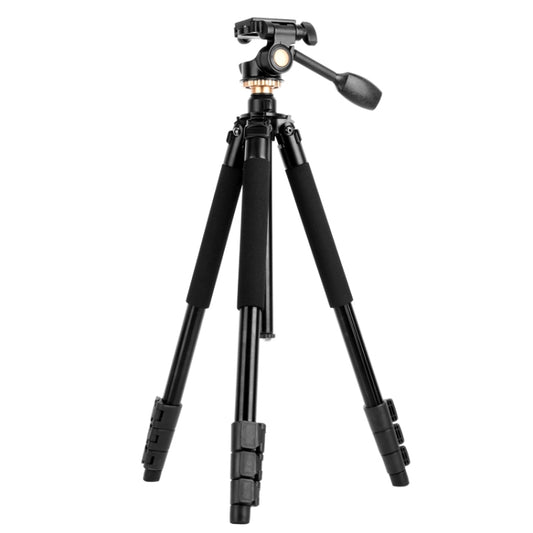 Q338 4-Section Folding Legs Live Broadcast Aluminum Alloy Tripod Mount With Three-dimensional Head - Tripods by PMC Jewellery | Online Shopping South Africa | PMC Jewellery