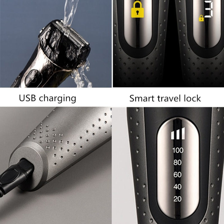 BG-7100 Electric Shaver Reciprocating Shaver LED Digital Rechargeable Shaver - Electric Shavers by PMC Jewellery | Online Shopping South Africa | PMC Jewellery