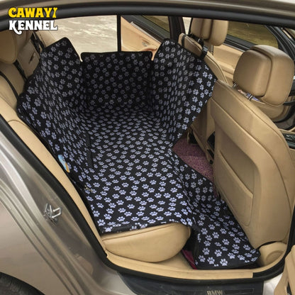 Waterproof Rear Back Pet Dog Car Seat Cover Mats Hammock Protector With Safety Belt, Size:130x150x38cm(Black) - Seat Accessories by PMC Jewellery | Online Shopping South Africa | PMC Jewellery