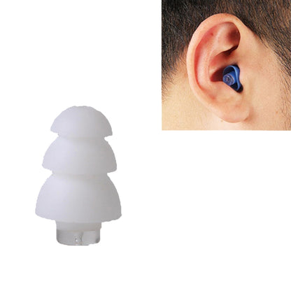 Anti-Noise Sleep Earplugs Silicone Soundproof Earplugs Industrial Noise Cancelling Silent Earplugs(White) - Earmuff & Pad by PMC Jewellery | Online Shopping South Africa | PMC Jewellery