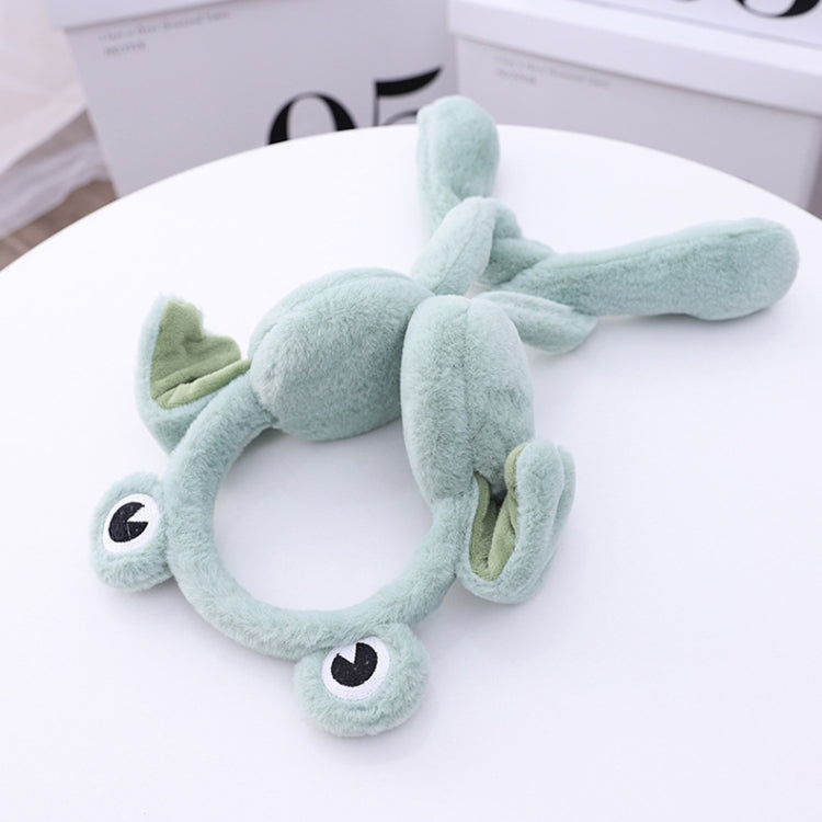 RN1081 Little Frog Ears Can Move Earmuffs Winter Children Press Airbag Earmuffs Ear Warmer, Size: Free Size(Gray) - Bomber Hats by PMC Jewellery | Online Shopping South Africa | PMC Jewellery