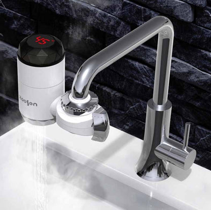 Zoosen Electric Hot Water Faucet Connection Type Instant Hot Water Faucet CN Plug, Style:White + Leak Protection - Faucets & Accessories by zoosen | Online Shopping South Africa | PMC Jewellery | Buy Now Pay Later Mobicred