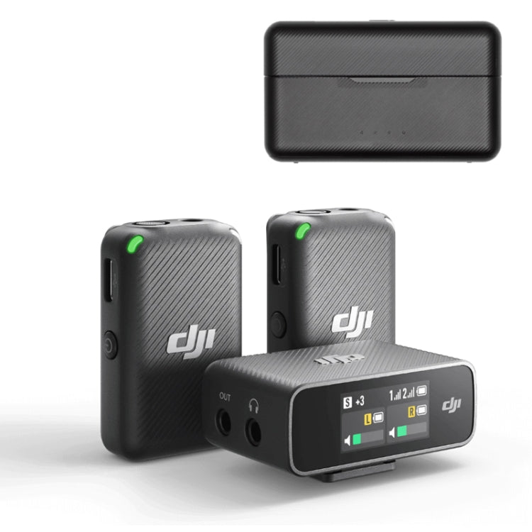 Original DJI Mic Wireless Transmission With OLED Touch Screen, Model:2 Transmitters 1 Receiver -  by DJI | Online Shopping South Africa | PMC Jewellery | Buy Now Pay Later Mobicred