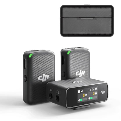 Original DJI Mic Wireless Transmission With OLED Touch Screen, Model:2 Transmitters 1 Receiver - DJI Mic Series by DJI | Online Shopping South Africa | PMC Jewellery | Buy Now Pay Later Mobicred