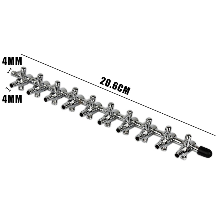 Fish Tank Oxygen Pipe Stainless Steel Distributor Oxygen Regulating Valve, Specification: Ten Heads - Air Pumps by PMC TechLife | Online Shopping South Africa | PMC TechLife