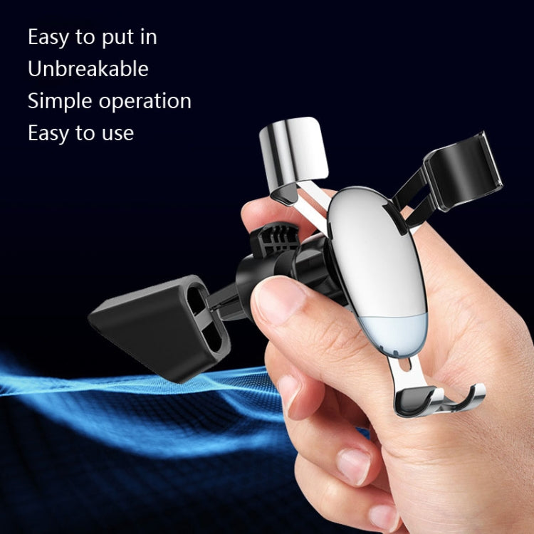 5 PCS Car Phone Holder Base Universal Car Air Outlet Clip Bracket Base, Colour: Silver Reflective - Car Holders by PMC TechLife | Online Shopping South Africa | PMC TechLife