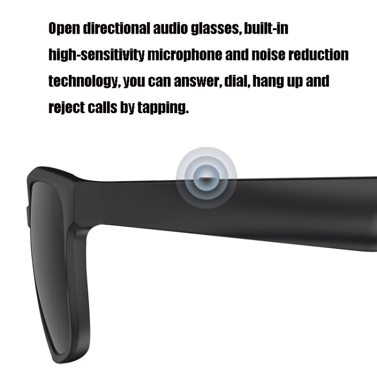 A12 Smart Bluetooth Audio Sunglasses Bluetooth Glasses(Silver) - Bluetooth Earphone by PMC TechLife | Online Shopping South Africa | PMC TechLife