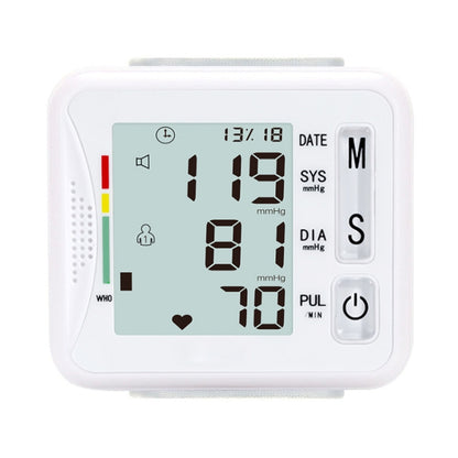 KWL-W01 Home Automatic Smart Wrist Electronic Sphygmomanometer, Style: English With Voice(White) - Sphygmomanometer by PMC Jewellery | Online Shopping South Africa | PMC Jewellery