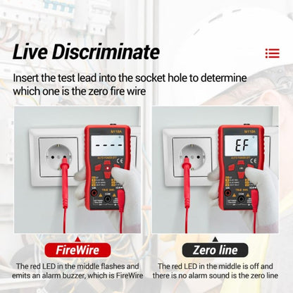 ANENG M118A High-Precision Automatic Range Multimeter Multi-Function Small Electrician Instrumentation Digital Universal Meter - Digital Multimeter by ANENG | Online Shopping South Africa | PMC Jewellery | Buy Now Pay Later Mobicred