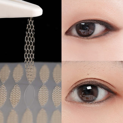 4 PCS Sticky Double Eyelid Stickers When Exposed To Water, Natural Invisible Lace Olives Glue-Free Beauty Eye Stickers(Lace Olive-Roll) - Eyes by PMC Jewellery | Online Shopping South Africa | PMC Jewellery