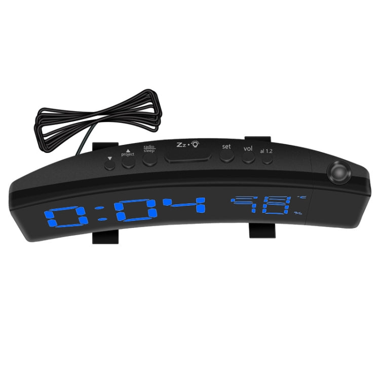Three-color Projection Radio Alarm Clock USB Digital Alarm Clock Thermometer & Hygrometer - free shipping - PMC TechLife - Order now!