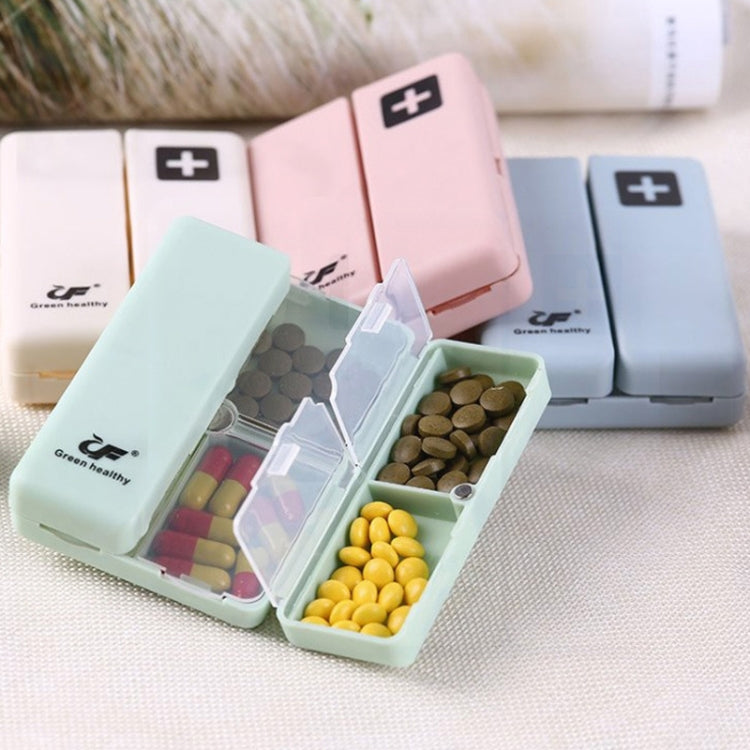 Folding Portable Sealed and Dispensing Small Pill Box(White) - free shipping - PMC TechLife - Order now!