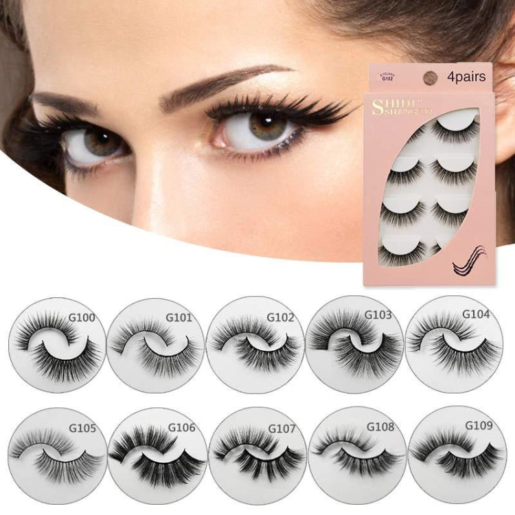 2 PCS 4 Pairs In One Box Handmade Mink False Eyelashes Slender And Long Three-Dimensional Multilayer Eyelashes(G107) - Eyes by PMC Jewellery | Online Shopping South Africa | PMC Jewellery