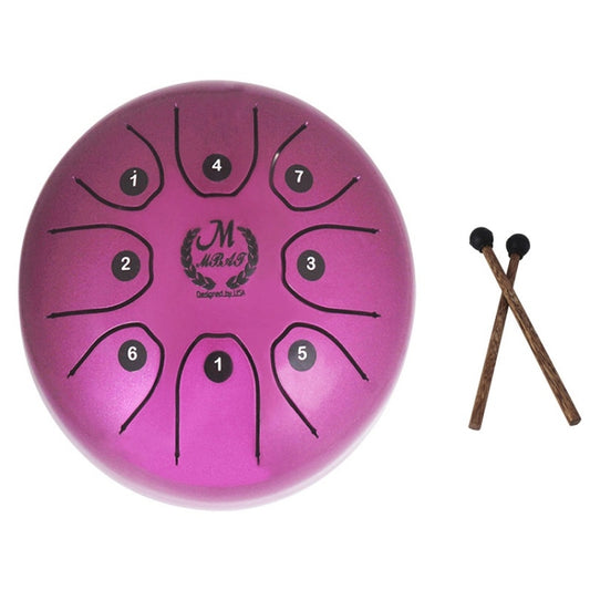 MEIBEITE 5.5-Inch C-Tune Sanskrit Drum Steel Tongue Empty  Worry-Free Drum(Purple) - Percussion Accessories by MEIBEITE | Online Shopping South Africa | PMC Jewellery | Buy Now Pay Later Mobicred