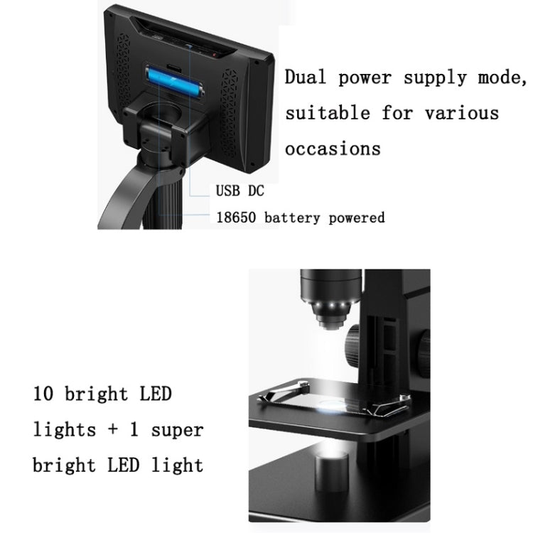2000X 7 Inch Microbial Cell Observation Microscope Electronic Digital Magnifying Glass - free shipping - PMC TechLife - Order now!