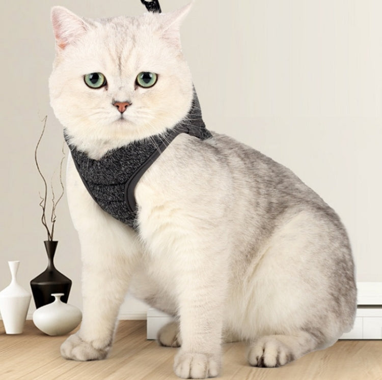 Cat Leash Pet Chest Harness Leash, Size: S(Grey) - Leashes by PMC Jewellery | Online Shopping South Africa | PMC Jewellery