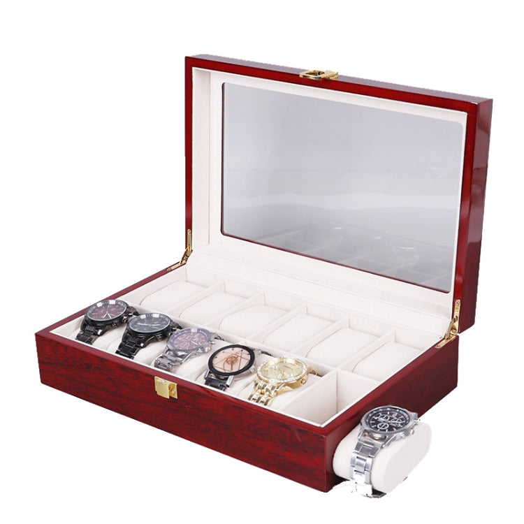 Wooden Baking Paint Watch Box Jewelry Storage Display Box(12-bit Paint) - Watch Storages by PMC Jewellery | Online Shopping South Africa | PMC Jewellery | Buy Now Pay Later Mobicred