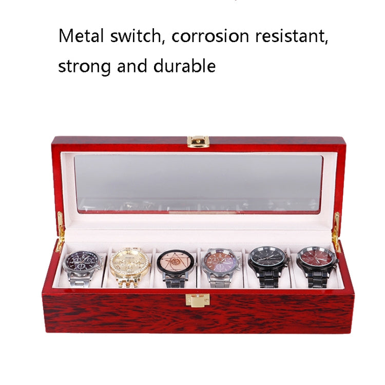 Wooden Baking Paint Watch Box Jewelry Storage Display Box(06 Black + Rice Matte) - Watch Storages by PMC Jewellery | Online Shopping South Africa | PMC Jewellery | Buy Now Pay Later Mobicred