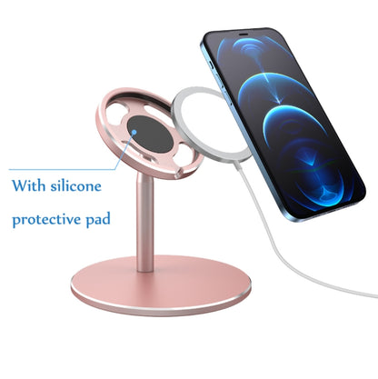 MagSafe Magnetic Wireless Charging Stand For iPhone 12 Series, Colour: F13 Bright Silver - Desktop Holder by PMC Jewellery | Online Shopping South Africa | PMC Jewellery