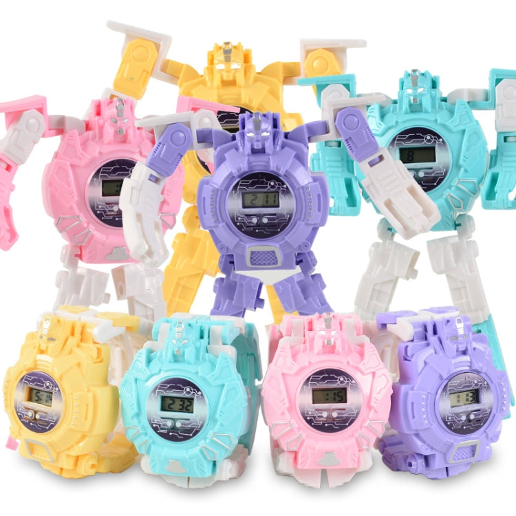 3 PCS Children Electronic Watch Cartoon Deformation Robot Toy Watch(Blue) - free shipping - PMC TechLife - Order now!