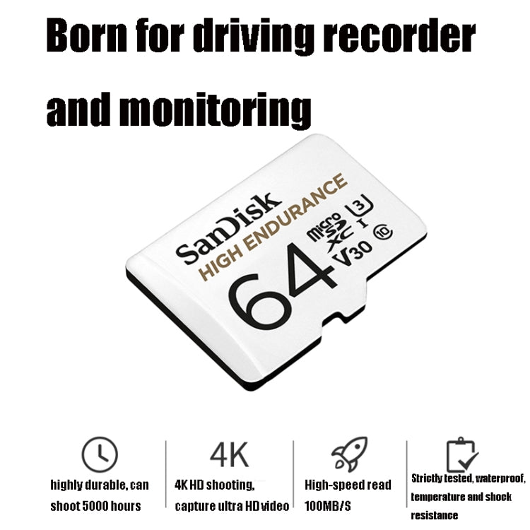 SanDisk U3 Driving Recorder Monitors High-Speed SD Card Mobile Phone TF Card Memory Card, Capacity: 128GB - Micro SD Card by SanDisk | Online Shopping South Africa | PMC Jewellery | Buy Now Pay Later Mobicred