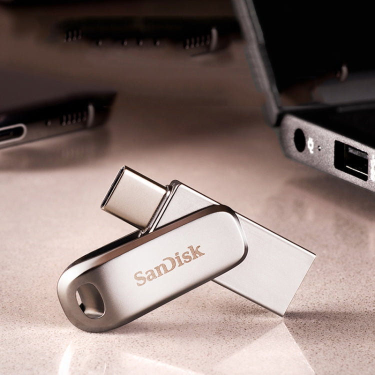 SanDisk Type-C + USB 3.1 Interface OTG High Speed Computer Phone U Disk, Colour: SDDDC4 Silver Metal Shell, Capacity: 32GB - USB Flash Drives by SanDisk | Online Shopping South Africa | PMC Jewellery | Buy Now Pay Later Mobicred