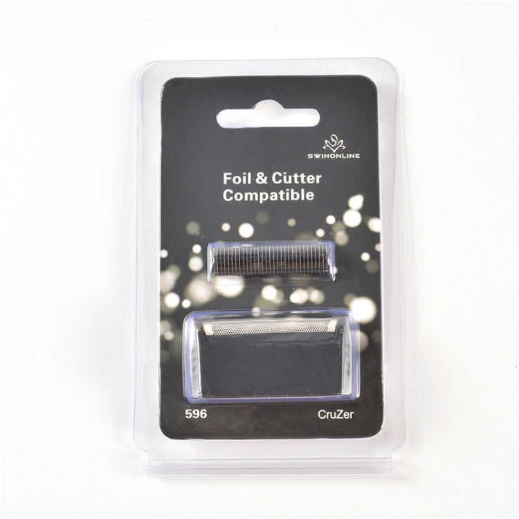 2 PCS Razor Blade Mesh Cutter Head Set For Brau(Black) - Accessories by PMC Jewellery | Online Shopping South Africa | PMC Jewellery