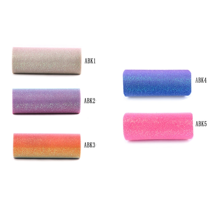 2 PCS Glitter Rainbow Net Yarn Roll for Photo Background / Desktop Decoration / Skirt, Length: 9m, Width: 15cm(ABK3 Rainbow Gradient Glitter) - DIY Apparel Sewing by PMC Jewellery | Online Shopping South Africa | PMC Jewellery